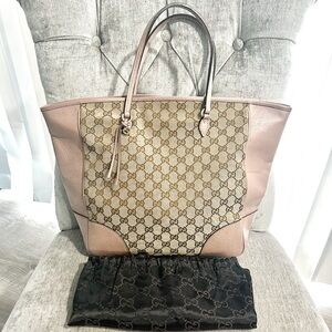 Authentic Gucci Bree Canvas Tote - EUC